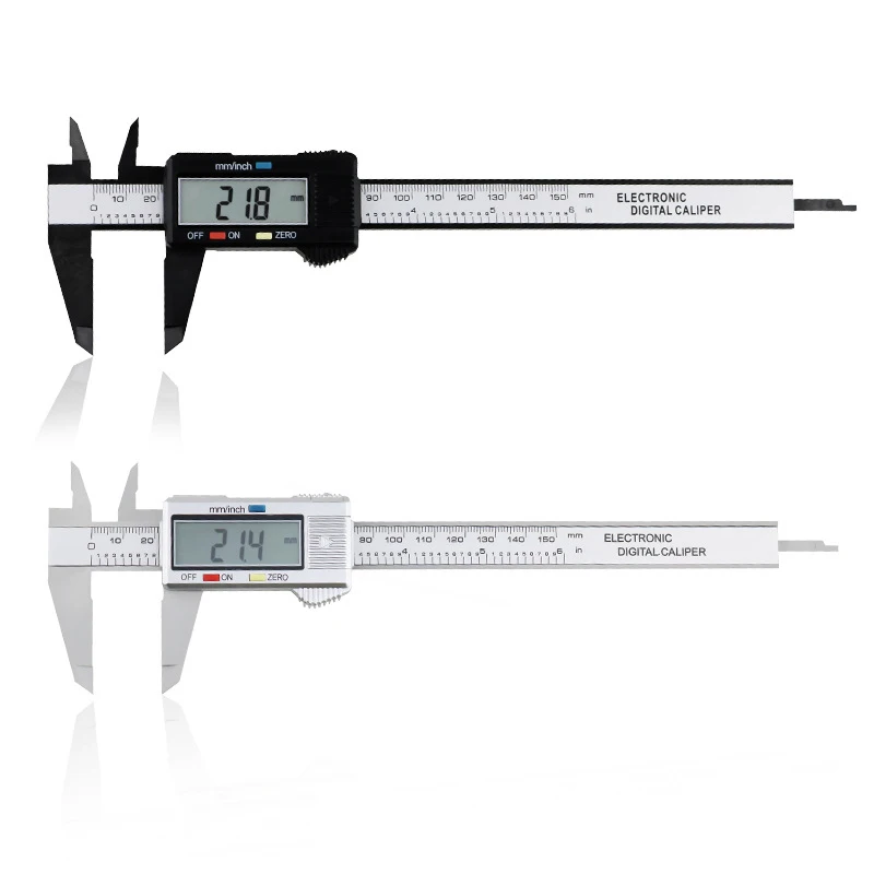 

150mm Electronic Digital Caliper 6 Inch Carbon Fiber Dial Vernier Caliper Gauge Micrometer Measuring Tool Digital Ruler