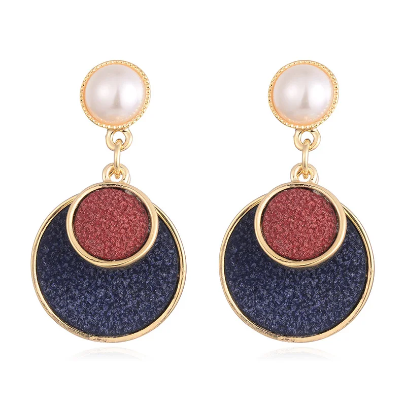 

Imitation pearls Drop Statement Earring For Women 3 Colros Round Dangle Earrings Party Weddings Fashion Jewelry pendientes mujer