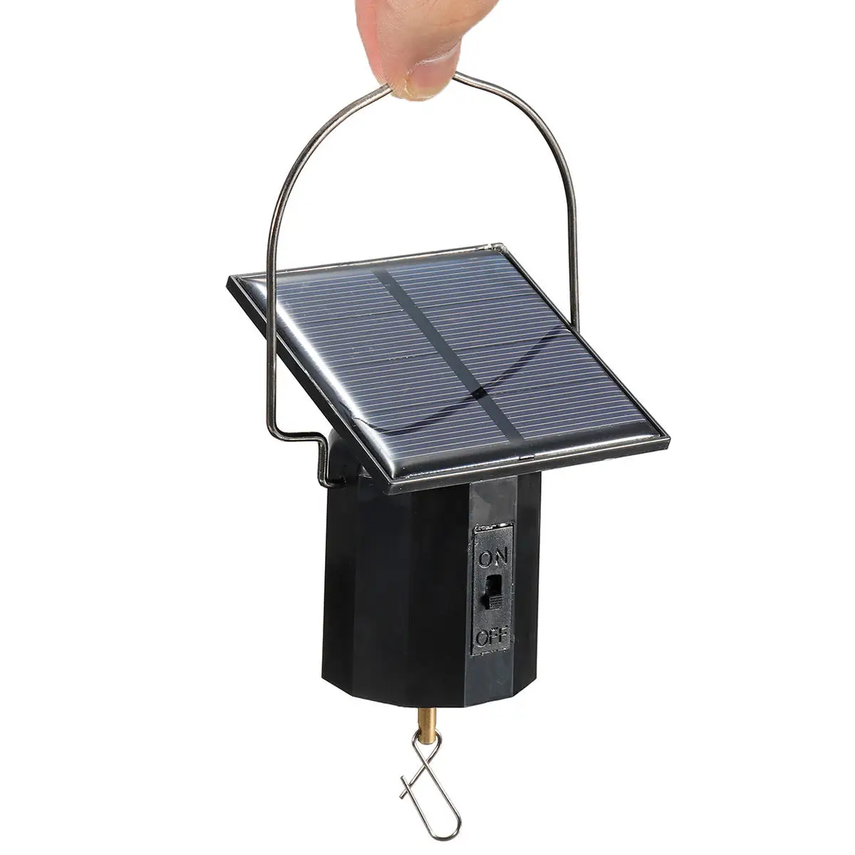Wind Spinner Solar Motor with Hook Solar Powered Wind Chime Ornament Rotating Outdoor Decor Spinner Motor solar wind spinner