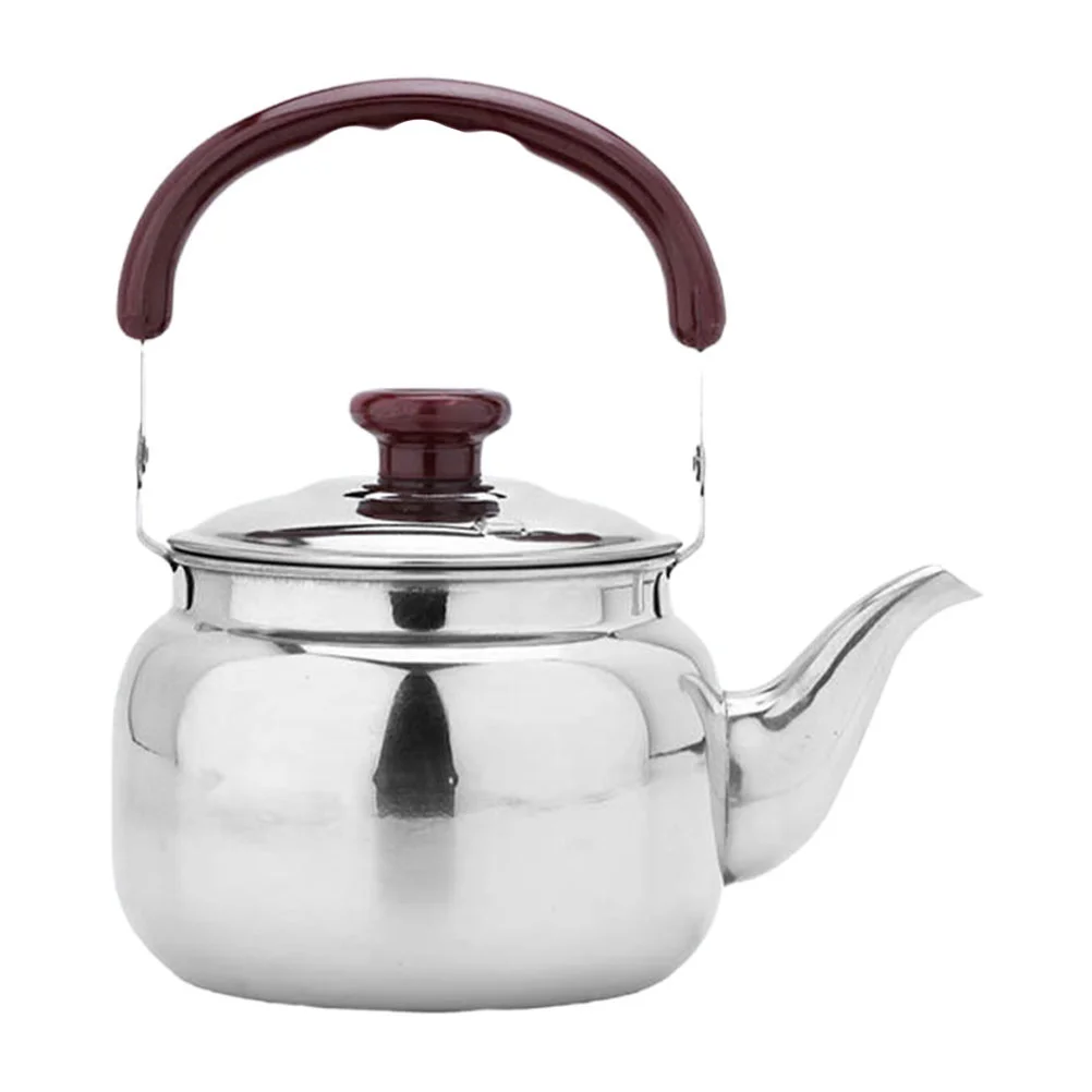 Stainless Steel Teapot 0.5L/0.75L/1L Kitchen Tea Water Camping Water Coffee Pot Metal Stovetop Boiled coffee pot,tea kettle