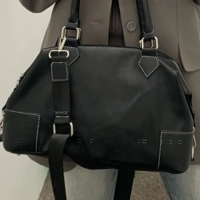 Girls Crossbody Tote Bags Women High-capacity Grunge Y2k Aesthetic Shoulder Bag Vintage Simple Fashion Casual Handbags All Match