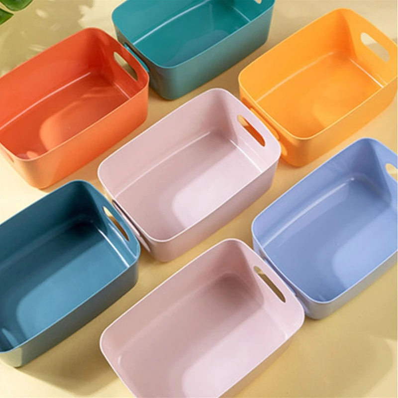 Household Sundries Storage Box Office Desktop Student Dormitory Finishing Storage Basket Stationery Notebook Pen Box