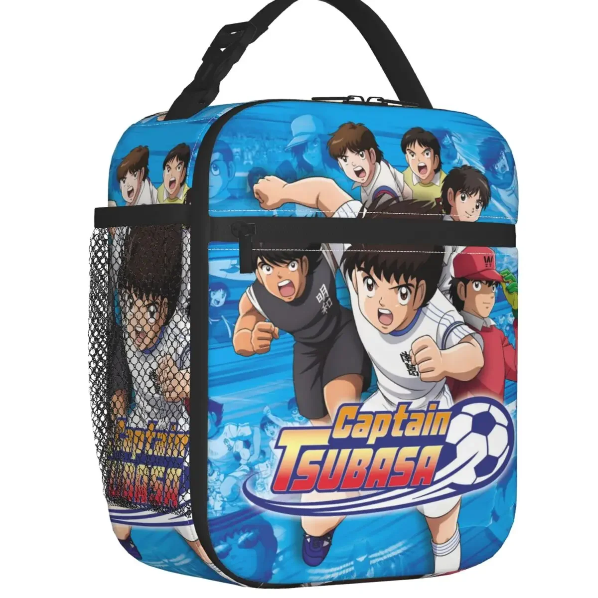Captain Tsubasa Anime Lunch Bag Women Thermal Cooler Insulated Lunch Boxes Student School