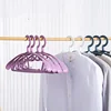 10pcs Traceless clothes hanger, clothes hanging rack, clothes drying rack, household clothes support, plastic coat rack 3