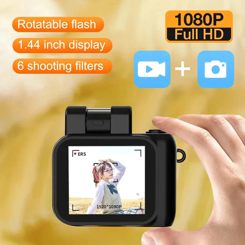 Mini Monoreflexes Style Camera Cmos With Flash Lamp And Battery Dock Portable Vi