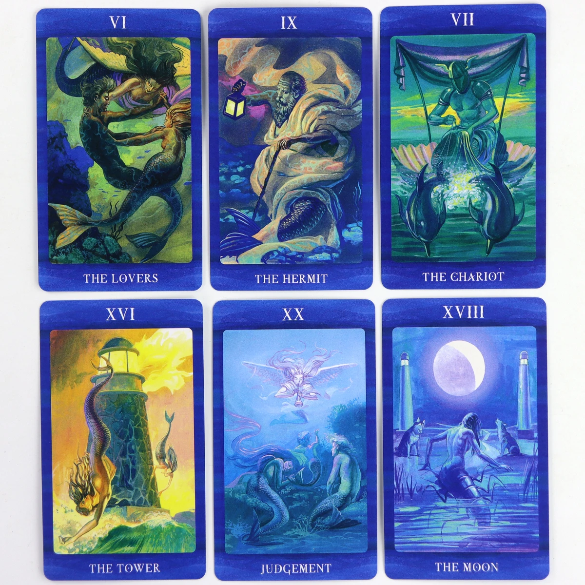 Tarot of Mermaids Tarot Deck Cards About 10X6cm For Family Party High Quality Fortune Telling Divination Tarot Cards Deck Game 6
