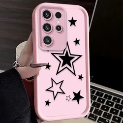 Black and White Star Phone Case - Sleek Astral Design Cover - Galaxy S23 Ultra (8)