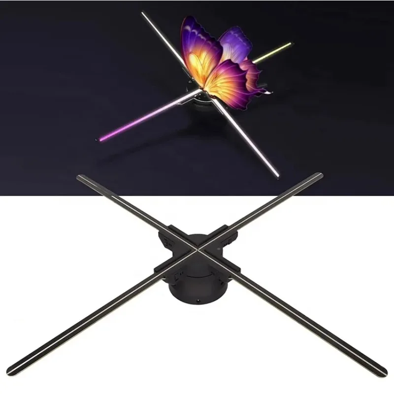 

Голографический проектор типа вентилятора HD, 3D взаимодействующее освещение, 3D голографический вентилятор с синхронизацией голограммы, настенный вентилятор