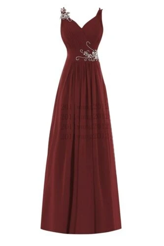 ANGELSBRIDEP Spaghetti Straps Long Bridesmaid Dresses Chiffon Sexy Sweetheart Empire Waist Formal Wedding Guest Party Customized