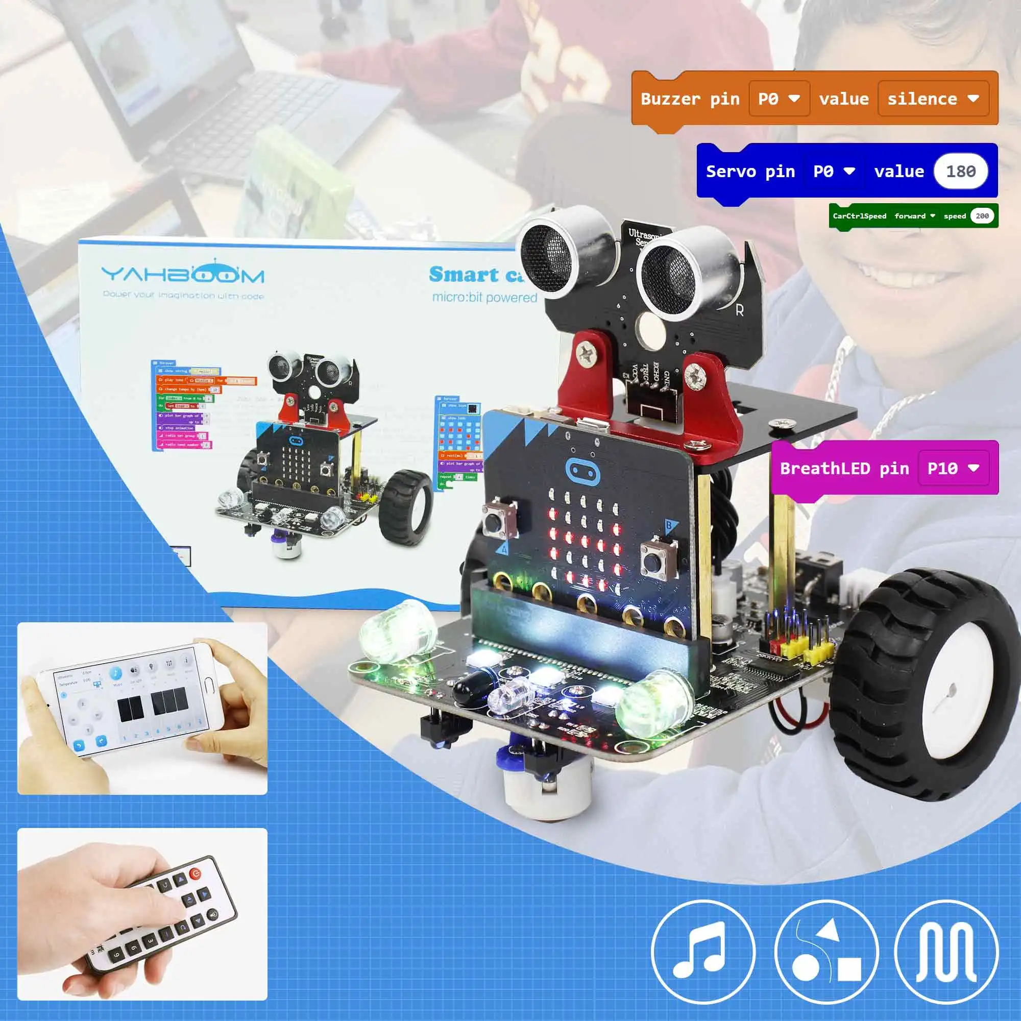 Yahboom Microbit Sensor Expansion Development Board BBC