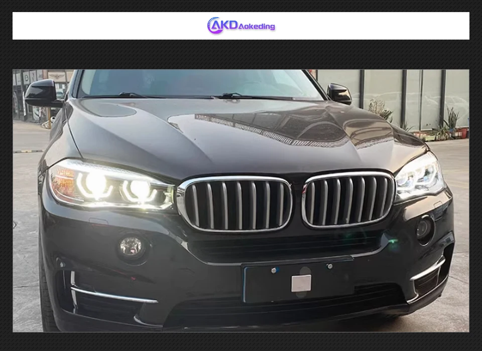 AKD Head Lamp for BMW X5 X6 F15 F16 LED Headlight 2014-2018 Headlights F15 F16 F85 DRL Turn Signal High Beam Angel Eye Projector