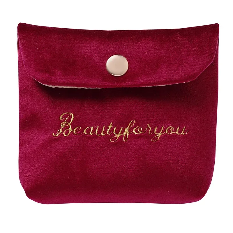 Velvet Cosmetic Organizer for Women & Girls - Stylish Travel Pouch