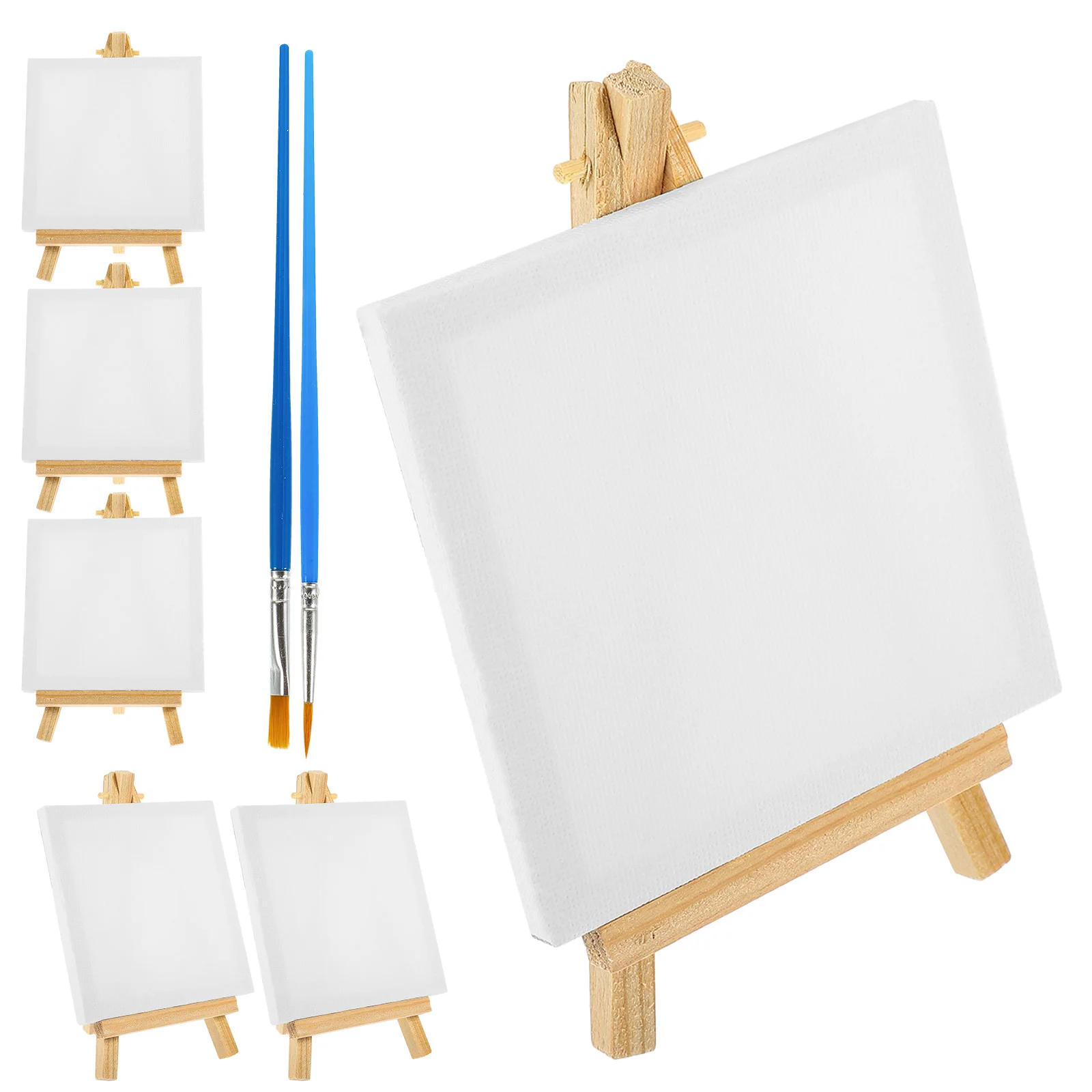 Miniature Kit Oil Easel Canvas Painting for Kids Small Bracket Adults Supplies Child