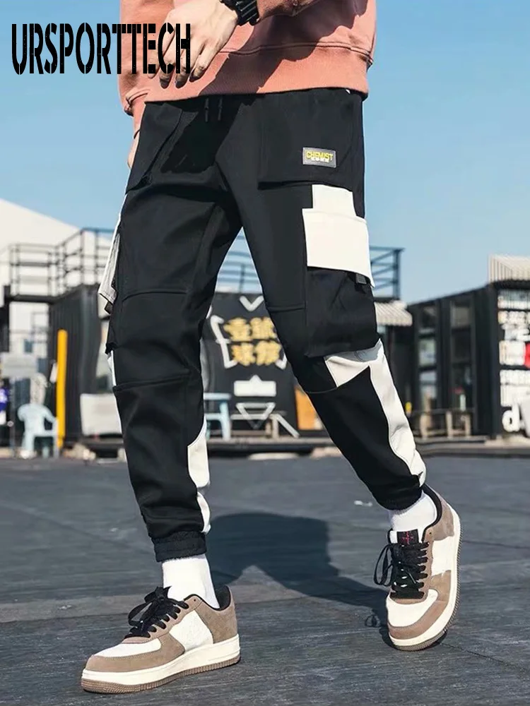 

URSPORTTECH джоггеры брюки карго мужские брюки хип-хоп Techwear уличная одежда брюки мужские спортивные брюки мужские брюки спортивные брюки