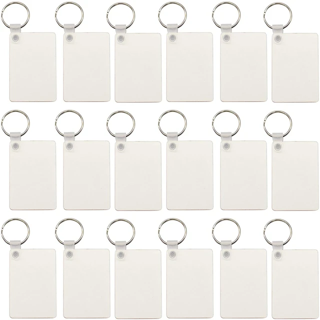 HTVRONT Sublimation Keychain Blanks Bulk - 120Pcs Sublimation