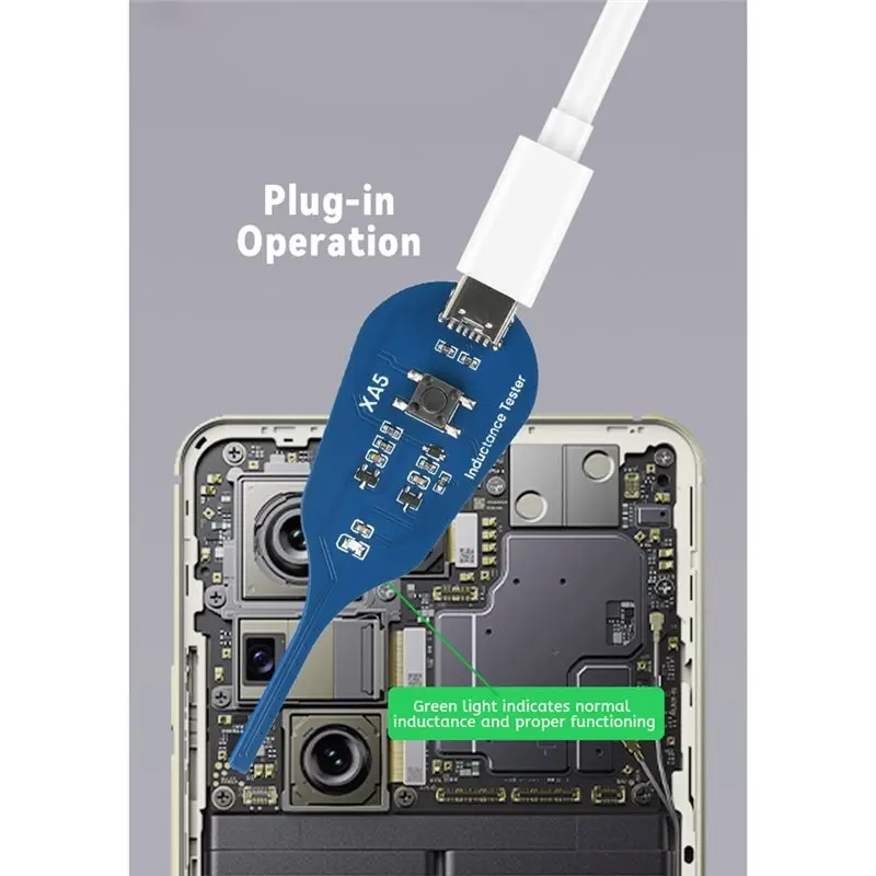 XA5 전자기 비접촉식 인덕턴스 테스터, 휴대폰 PCB 마더보드 수리 진단 및 결함 감지 도구