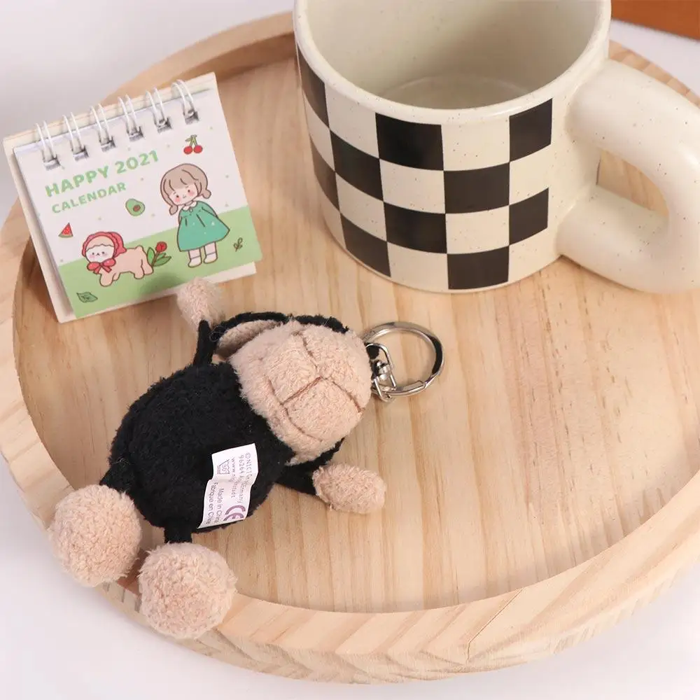 Pendant Alpaca Keychain Schoolbag Decoration Plush Alpaca Keyring Sheep Key Ring Soft Stuffed Pendant Alpaca Plush Keychain