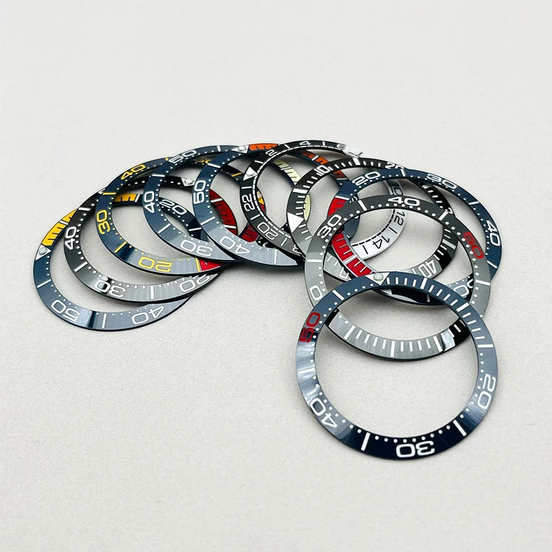 Fashion 38Mm Ceramic Sloped Bezel Insert Ring Diametro Interno 30.5Mm Adatto A Seamaster Seiko Parti Di Riparazione Di Ricambio Per Orologi Da Uomo