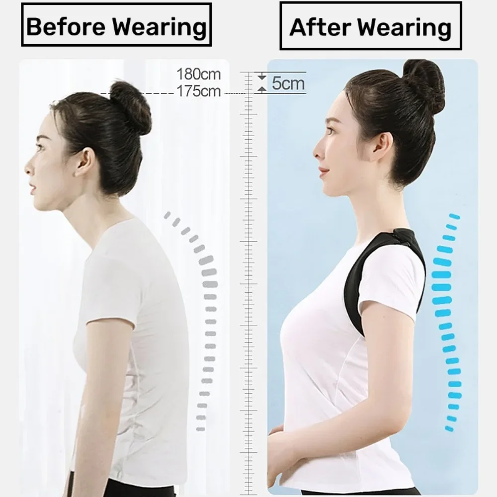 Back Posture Corrector Adjustable Back Brace Support Invisible Shoulder Posture Corrector Spine Neck Health Correction Belt