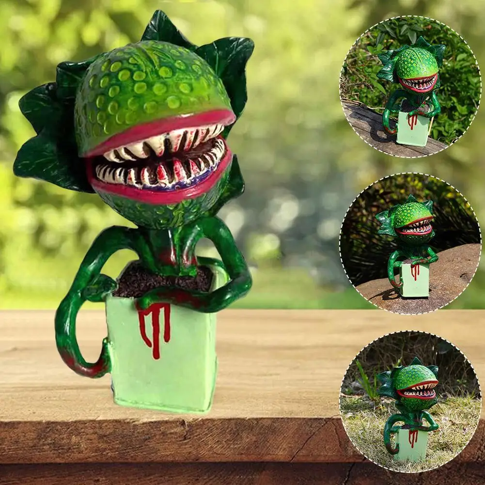 

Man-eater Flower Animal Scarecrow Decor Lawn Garden Miniatures Figurine Home And Statue Garden Decoration Accessories I8K3