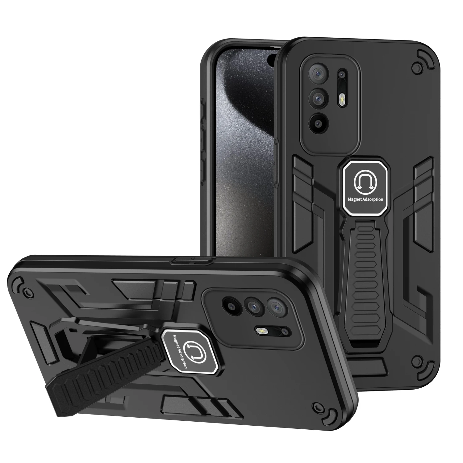 Чехол для Oppo F19 Pro + Plus, магнитный держатель для автомобиля, силиконовый Жесткий противоударный чехол для телефона OppF19Pro + Plus CPH2213 Coque