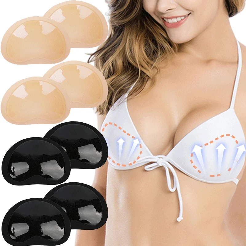Bust Thicker Pad Breast Push Up Padded Swimsuit Bikini Small Bust Thicker  Breathable Sponge Bra Pad Invisible Underwear Padding - AliExpress