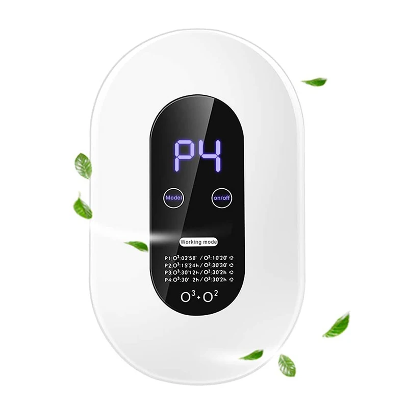 Air Purifier Deodorization Home Air Ionizers Deodorizer with 4 Modes Automatic Timing Function for Rooms Smoke Pet