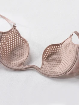Sexy U-shaped spacer bra thin mesh Breathable underwear underwire comfortable stylish Lingerie bralette 1