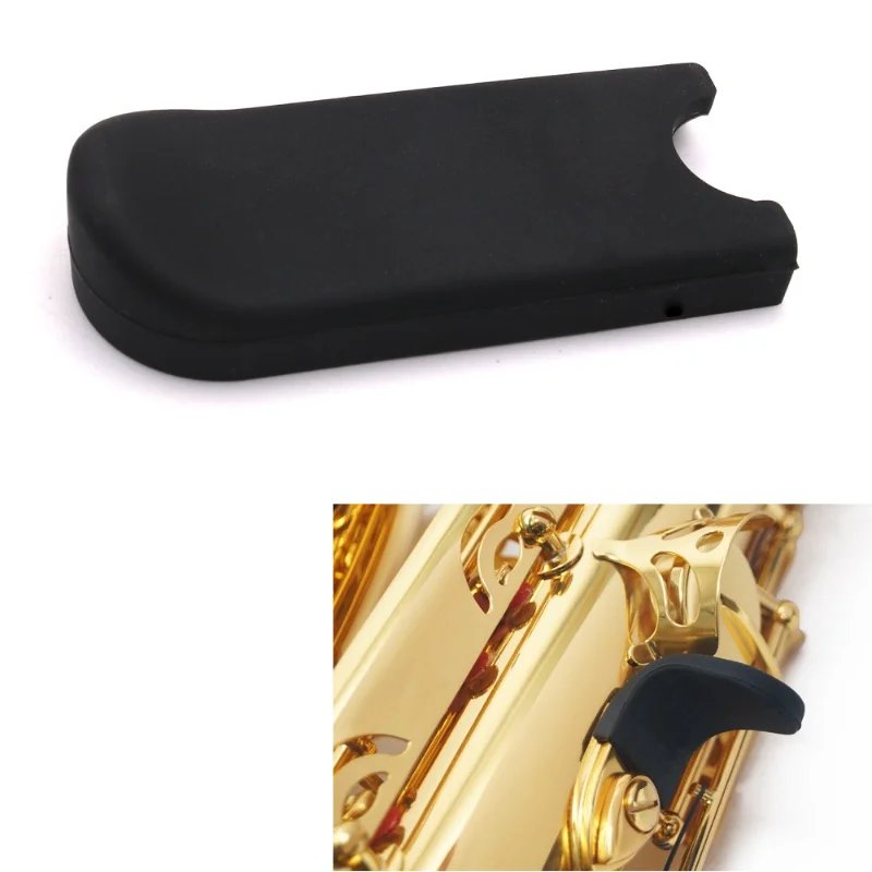Silica gel Saxophone Black Thumb Rest Saver Cushion Pad Finger Protector Comfortable for Alto Tenor Soprano Saxophones saxophone parts accessories