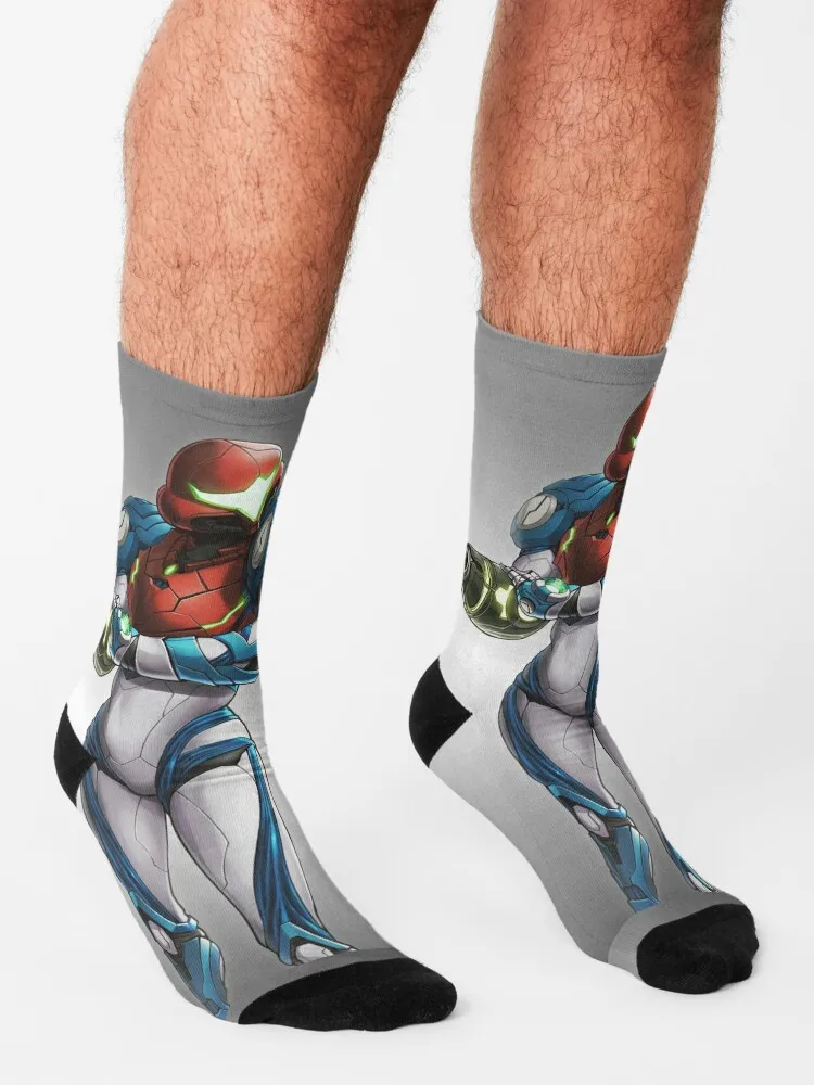 Samus (Metroid Dread) Socks shoes cycling socks basketball Socks with print Socks Men Women's