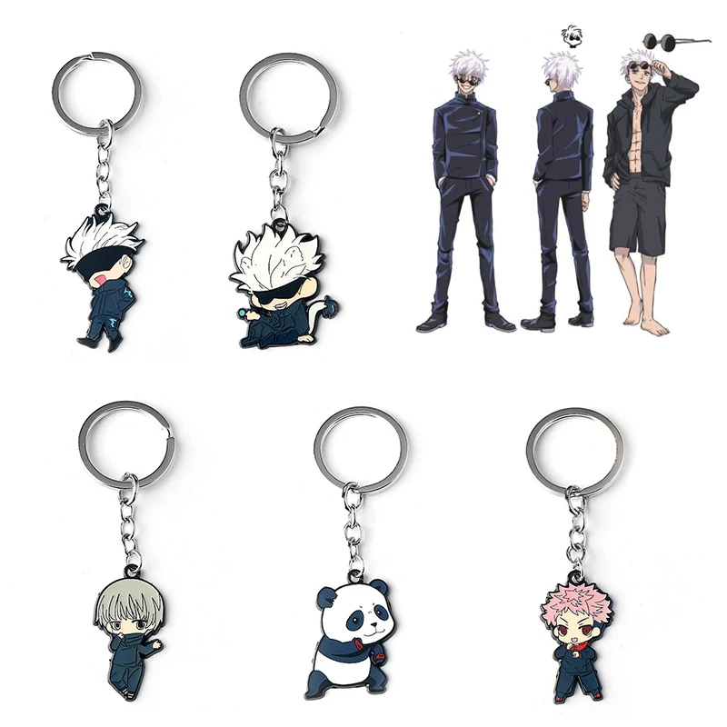 Hot Anime Q Version Of The Key Chain Men's Decorative Key Ring Panda Men's Keychain Fan Gift