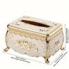 European style tissue box, kitchen, living room, napkin extraction box, hotel, restaurant tabletop paper extraction storage box 6