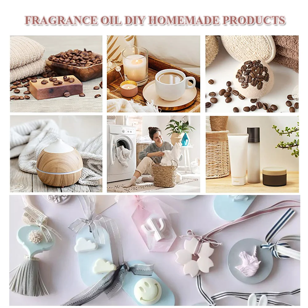 EUQEE Coffee Shop Fragrance Oil Set for DIY Soap Candle -Coffee