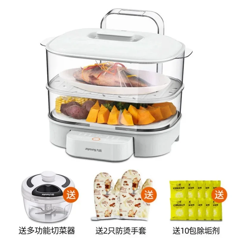 Multi-function Household Transparent Electrical Food Steamer Box Steam Cage Large Capacity Multi-layer Steamer Cooker