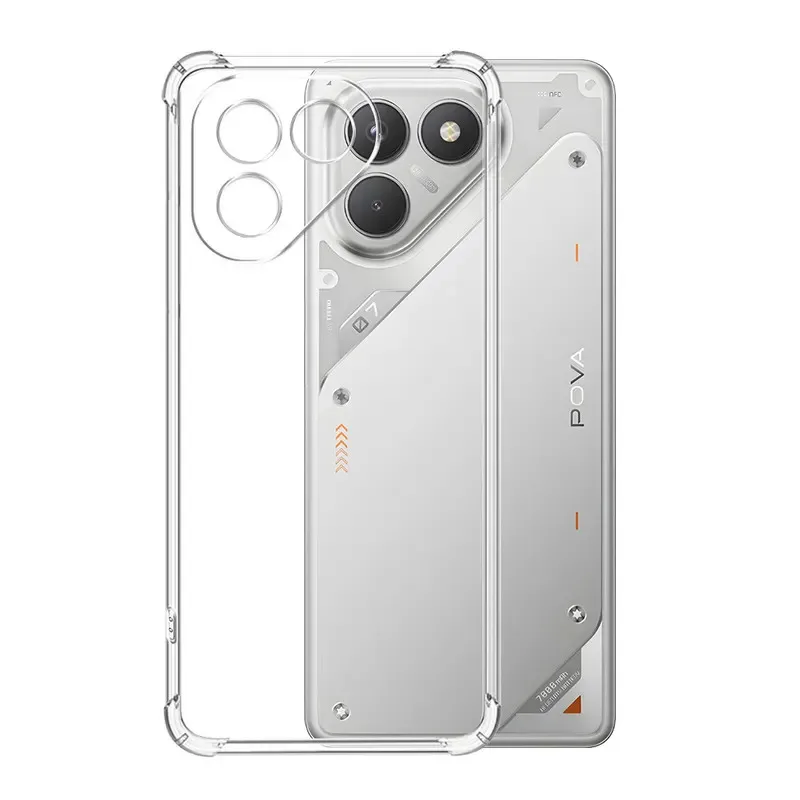 Transparent Airbag Soft Silicone Shockproof Phone Case with TPU Bumper