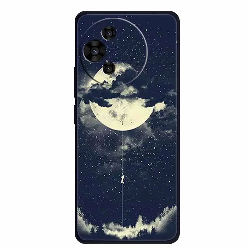 Luxury TPU Soft Silicone Back Cover with Floral and Love Design