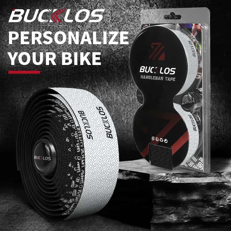 BUCKLOS Bike Bar Tape Anti-slip Road Bicycle Handlebar Tapes Shock-absorbing Unique Bike Handlebar Tape Square Cycling Belts bike handlebar tape