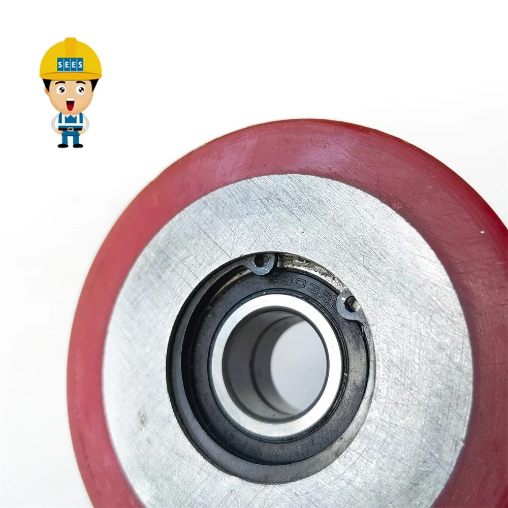 SEES 10pcs 80*28*6003RS Escalator Roller OD=80 W=28 Bearing 6003 Lift Spare Parts