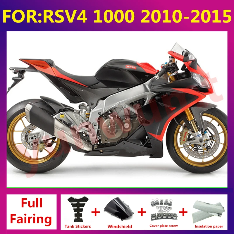 

For Aprilia RSV4 RS1000 RS V4 1000 10 11 12 13 14 15 Motorcycle Accessories Whole Fairings ABS Bodywork zxmt set red black