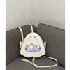 New Cartoon Angel Devil Backpack Creative Kawaii Ghost Azrael Shoulder Bag PU Leather Large Capacity School Bags For Kids 4