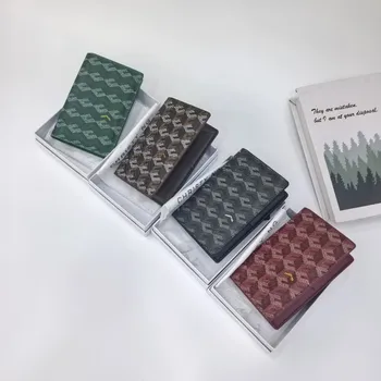 Portafoglio per passaporto con stampa geometrica alla moda Borsa da donna Portafoglio da lavoro transfrontaliero in pelle PU antifurto ultraleggero