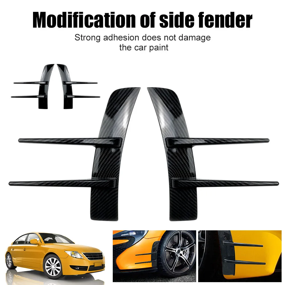 

2Pcs For Benz A-Class A180 A200 A220 Front Bumpers Lip Air Vent Trim Spoiler Canards Splitter Car Styling Accessory