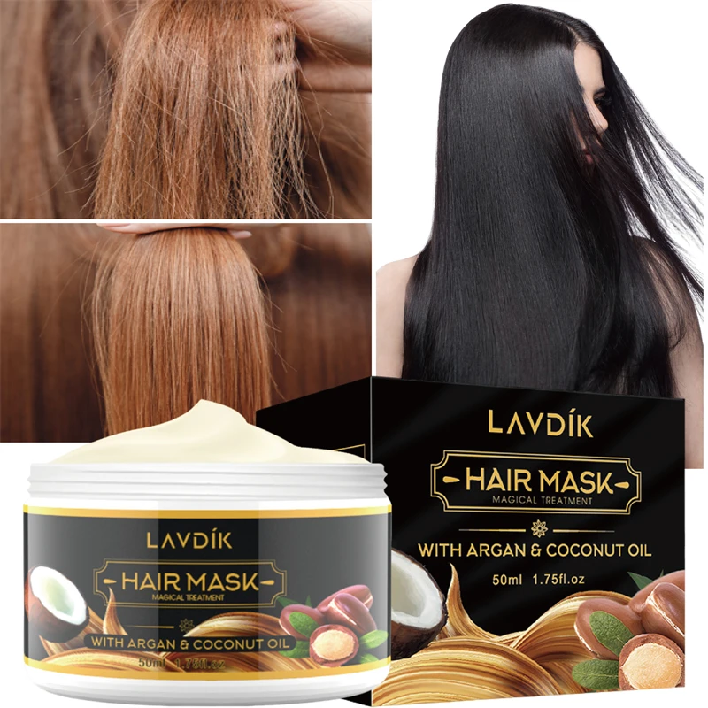 

Coconut Oil Nutritive Hair Mask Effective Repair Damage Hair Deep Nourishing Conditioner Smoothing No Steam Nutrition Hair Care