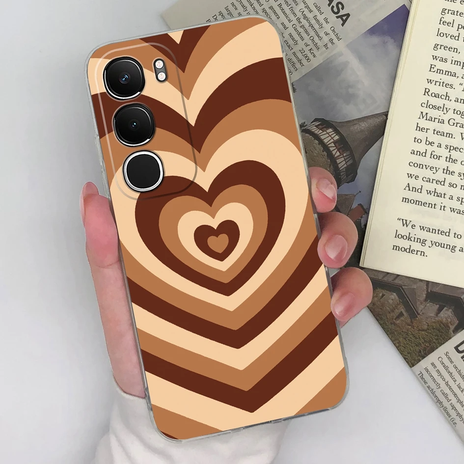 Floral Pattern Clear Silicone Anti-Slip Protective Ultra-Thin Phone Case