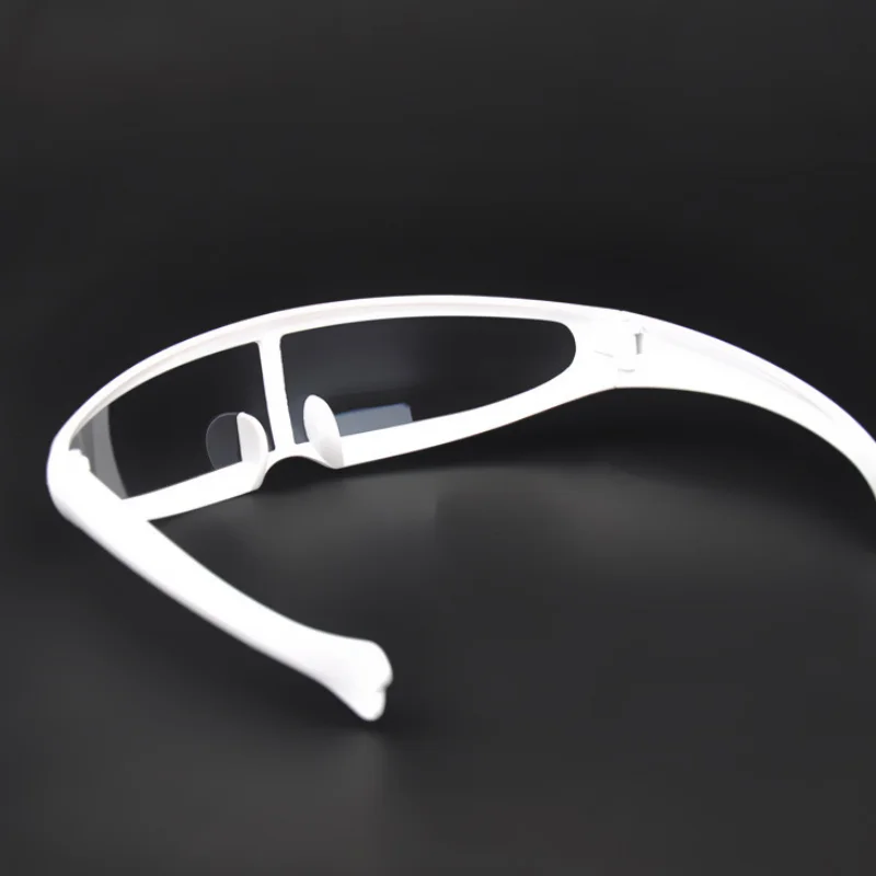Sun Glasses Futuristic Narrow Cyclops Visor Sunglasses Laser Eyeglasses UV400 Personality Mirrored Lens Costume Eyewear Glasses Men