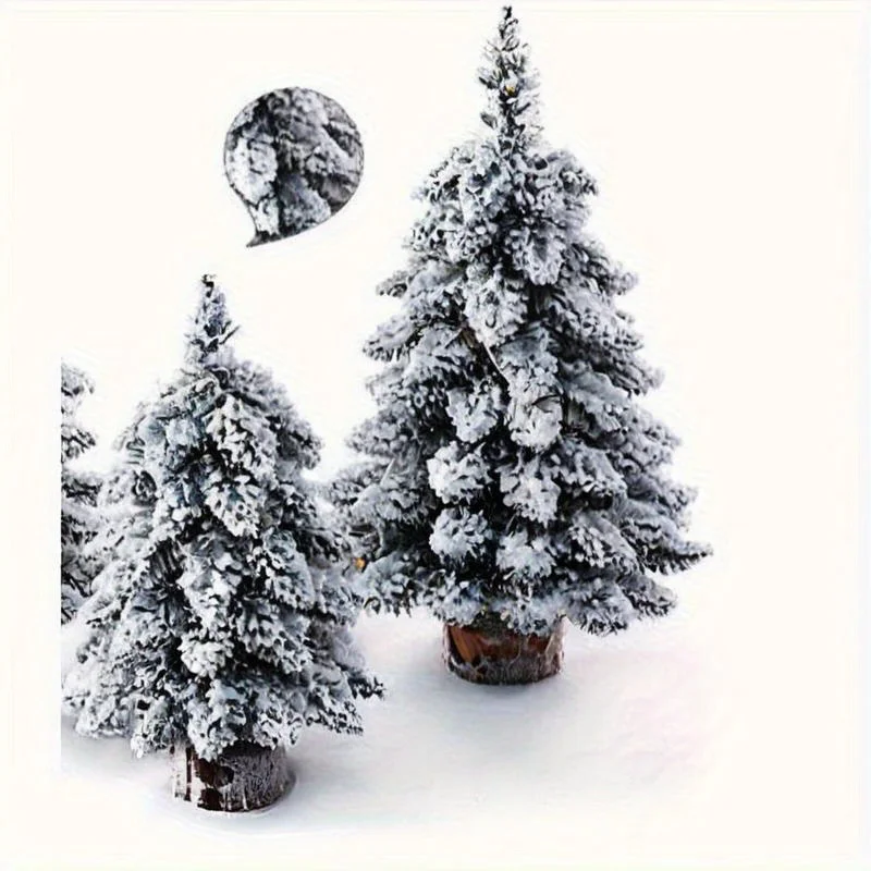 Mini Snowy Christmas Tree, DIY Christmas Tree, for Christmas Autumn Thanksgiving and Indoor Party Christmas Decoration