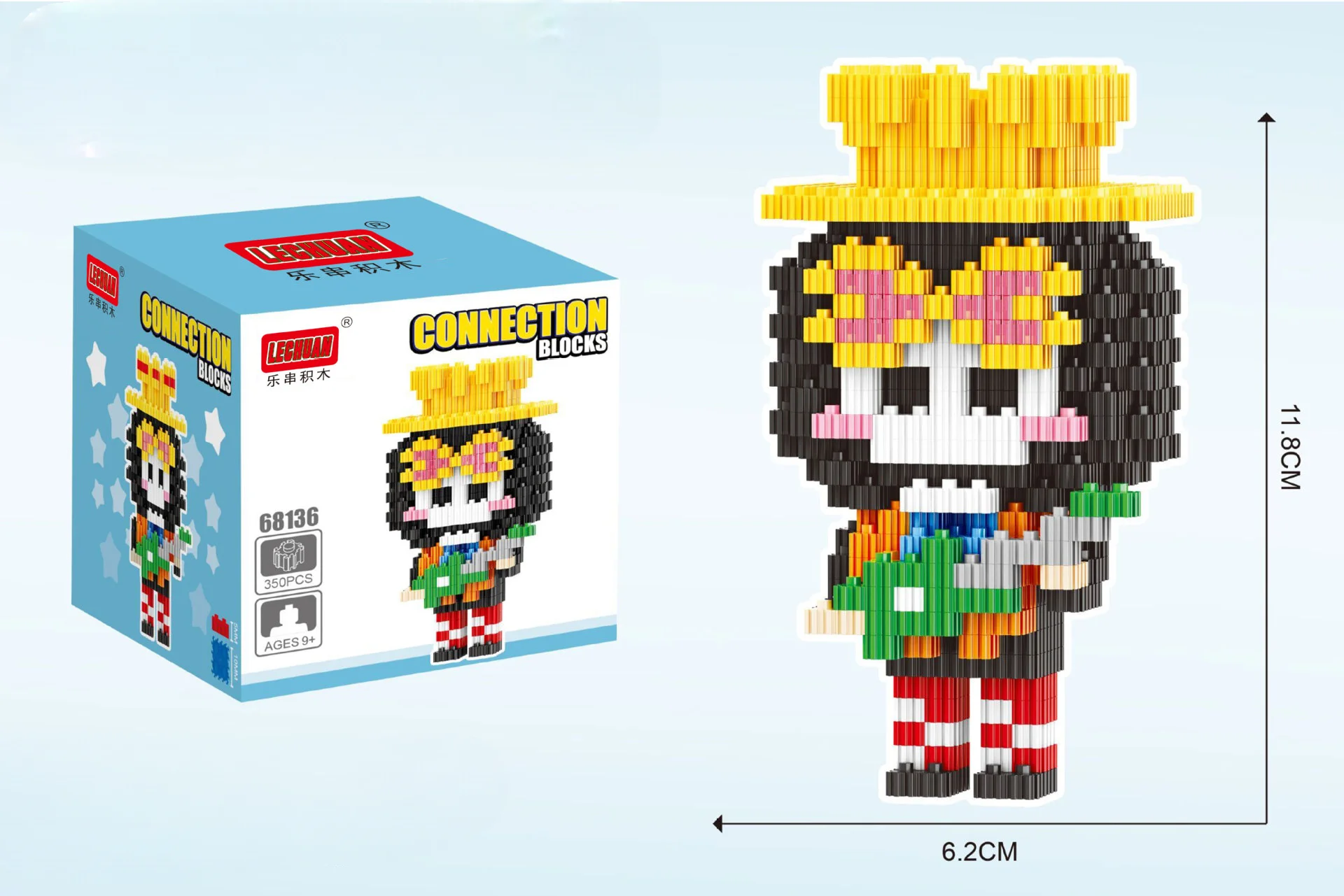 thumbnail image 1 of Mini bloques de construcción de One Piece, figuras de NARUTA, figuras de acción de Luffy Zoro, serie Heads, juguetes educativos para niños, regalos de cumpleaños, 1 of 5