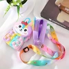 Cute Rabbit Silicone Bag Bunny Shoulder Bag Jelly Storage Bag Push Pop Bubble Purse Easter Coin Purse for Girls Kids Pop it Bag 3