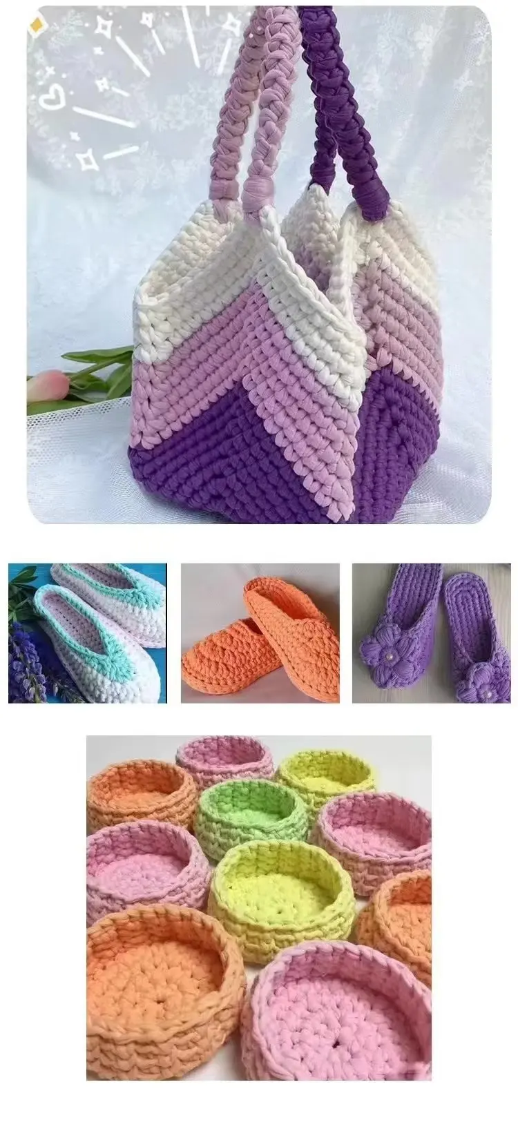 50g Genuine Cotton Yarn Beginner Crochet Yarn Easy To Use Cotton yarn for Hand Knitting Weaving DIY Scarves Blankets Hat Clothes