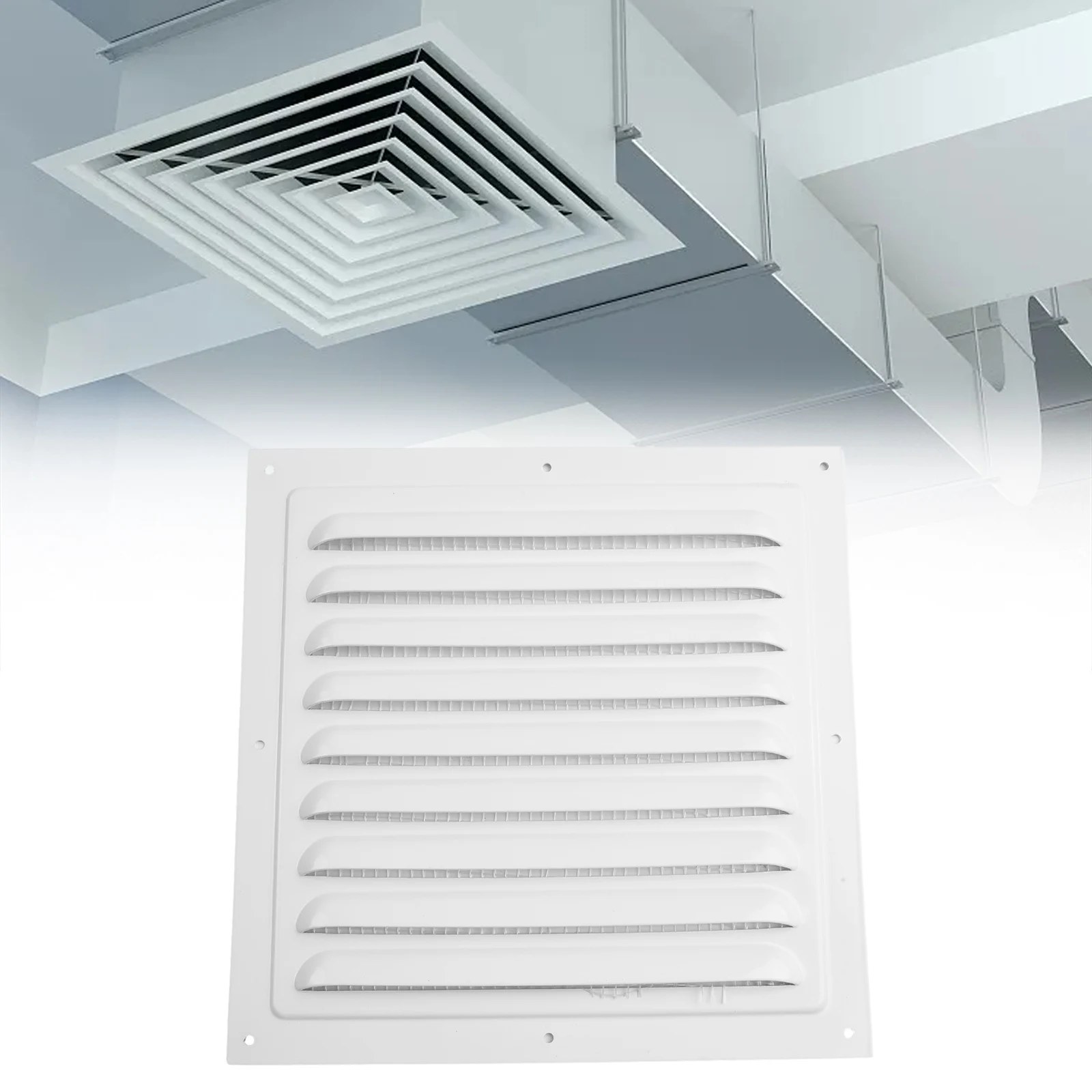 Square Aluminum Alloy Air Ventilation Cover 150 200 250 300mm